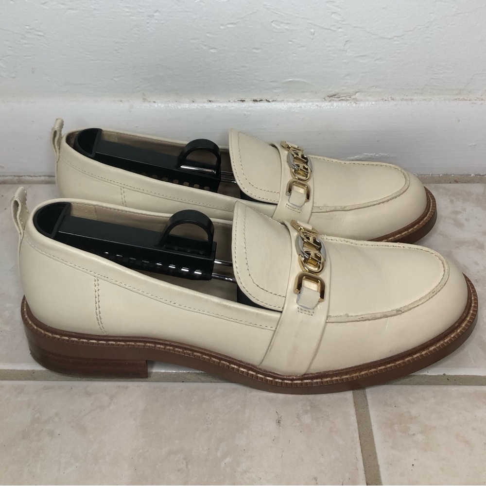 Sam Edelman Women's Christy Loafer US 8 White Gold Slip On